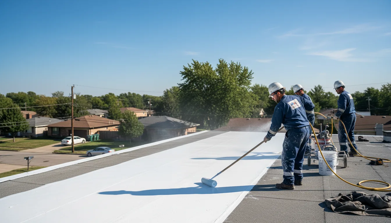 Commercial roof coating in Wendell, NC near me